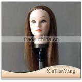 Wholesale Female Hairdresser Training Head Mannequin Doll Head With Hair thumbnail-1