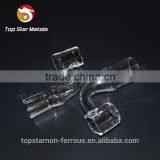 Square Bowl Domeless Quartz Banger Nail With Clear Joint 10mm ,14mm or 18mm thumbnail-2