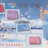 Women Bath Towel Pink Velour Bathrobe Girl Bath Skirt