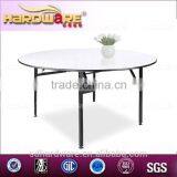 Round Iron Base Dining Table Plywood Banquet Table Hotel Dining Table thumbnail-2