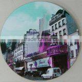 Glass Decorative Wall Round Wall Mounted Clock thumbnail-5