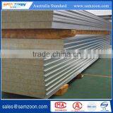 Fireproof and Insulated Metal Faced Rock Wool Sandwich Panel for Wall Board thumbnail-1