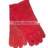 Five Fingers Cow Leather Welding Use Heat Resistance Protection Safety Gloves
