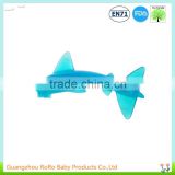 Unique bright starts teether shark shape silicone shape toy for baby