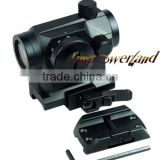Funpowerland Hot Red Green Dot 1X24 llluminated T1 Optic Scope Sight QD Mount For Rifle