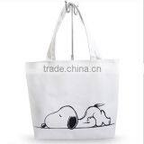 Recycled One Color Printed Canvas Cotton Shopping Bag Road Bag Supplier's Choice thumbnail-2