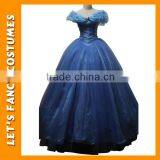 PGWC2620 2016 Newest Sandy Princess Cinderella Women Blue Dress Cosplay Costume Adult thumbnail-2