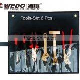 Non-sparking High Quality Explosion-proof China Manufacturer OEM Service Die Forging 6pcs Tool Set