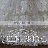 Real Works China Custom Made Luxury Crystals Cathedral/Royal Train Wedding Dresses thumbnail-6