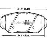 brake pads sale D1301 58101-3JA00 20 for Hyundai brake pad