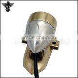 Solid Brass Grill and Bracket LED Harley Cruiser Motorcycle Tail Light thumbnail-4