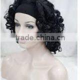 Best Quality on Line Trading Braided Style Ombre Tights Instock All Synthetic Color Kinky Curly Headband Wigs thumbnail-3