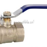 forging brass ball valve reduce port with steel/L handles