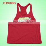 Latest design tank tops & gym singlets with customized design&gym singlet
