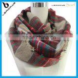 Hot Selling 2015 Brand Name Tartan Plaid Oversize Viscose Fashion Scarf, Lady Scarf thumbnail-1