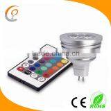 E27 Led Rgb Remote Controlled Spot Light 3W MR16 GU10 With CE thumbnail-3