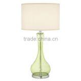 11.1-26 a Distinctive Appearance Glass Body a Contemporary Decor Vineyard Table Lamp With Drum Shade thumbnail-3