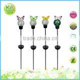 Glass Ball With Dancing Butterfly Solar Stake Light thumbnail-1