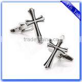 High Quality Personalized Shaped Silver Custom Metal Cufflink