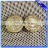 Factory Supply Custom Logo Engraved Gold Metal Tag