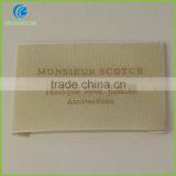 China Shenzhen Label Manufacturer Casual Garment Woven Clothing Main/Care/Size Label For T-Shirt Private Label thumbnail-4