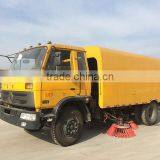 New Arrival Yellow Color Customized Top Sell Dongfeng153 6cbm 6m3 Garbage Box Street Sweeper Truck thumbnail-3