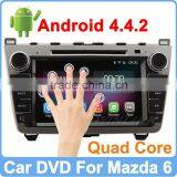 Ownice Pure Android 4.4.2 Quad Core 1.6GHz car dvd for mazda 6 +2GB DDR3 HD 1024*600