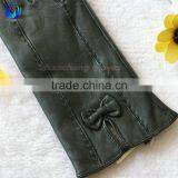 New Fashion Women's Winter Goatskin C Grade Leather Gloves Made in China thumbnail-2