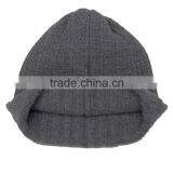 2016 Cashmere Rib Knitting Slouch Beanie Winter Hat Man thumbnail-3