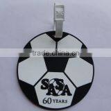 Custom Creative 2D Baskball Football Shape Cheap Plastic Luggage Tags 3D Logo Name Tags thumbnail-1