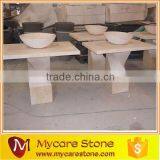 New Arrival China Pedestal Sink on Sale,stone Pedestal Basin thumbnail-3