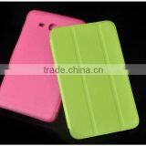 Hot Selling Gold Sand Seaside pu Case for Samsung Tab 3 Lite T110/T320/P601 thumbnail-1