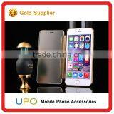 [UPO] New Arrival Luxury Full Curved Screen Clear View Flip Leather Electroplate Mirror Case for IPhone 6 Plus/6s Plus thumbnail-6