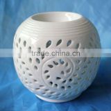white matt ceramic oil burner