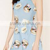 Pets Printing Pattern Casual Beach Shorts Jumpsuit Rompers For Lady thumbnail-5