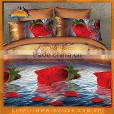 Fashion Home Soft Printed Silk Bedding Set thumbnail-5