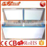 BD-800 retail commercial ice cream chest deep freezer with two compartments