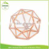 || Brass Geometric Glass Terrarium/ Case/ Holder|| Floral/Feather Ball/ Tree * Crystal Vase Wedding Flower Stand Centerpieces thumbnail-4