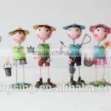 Wholesale Beautiful Metal Garden Decoration Cheap Wrought Iron Metal Crafts HK 019 thumbnail-1