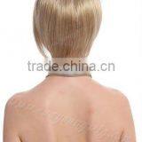Blonde Afro Wig, Fake Short Hair Wigs for Ladies thumbnail-3