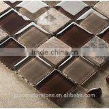 Coffee Crystal Mosaic Glass Tile and Slate Mix for Sunny Europe thumbnail-1