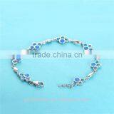 Fashion Bracelets 2016 Opal Bracelet Trendy China Wholesale 925 Silver Jewelry Set 925 Sterling Silver Bracelet Charms FB082 thumbnail-2