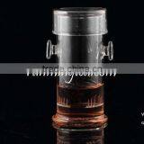 Borocilicate Tall Glass Black Tea Maker With Two Round Handles&Glass Filter