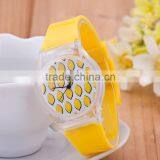 Promotional Gift Cheap Electric Novel Lovely Fruit Animal Picture Quartz Watch for Girls Students thumbnail-3