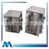 Revolving Stainless Steel Spice Set ,12 Glass Bottles