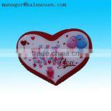 Handpainted Ceramic Custom Heart Ornament With Love Words for Valentines Day Gift thumbnail-3