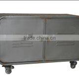 Industrial 2 Door Storage Cabinet With Wheels thumbnail-1