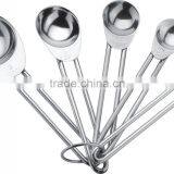 Wholesale Kitchen Accessories 4Pcs Different Size Stainless Steel Measuring Cup thumbnail-5