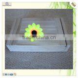 Recycled Plywood Paulownia Pine Foldable Wood Pill Box thumbnail-6