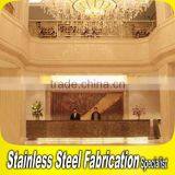 Customed Design Luxury Stainless Steel Interior Hotel Lobby Decoration thumbnail-2